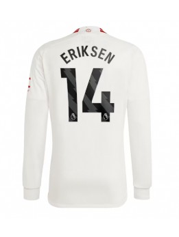 Billige Manchester United Christian Eriksen #14 Tredjedrakt 2023-24 Langermet